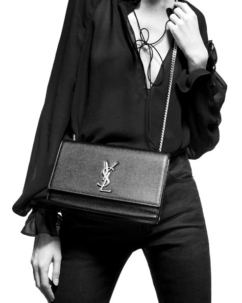 grain de poudre ysl embossed leather|KATE SMALL IN GRAIN DE POUDRE EMBOSSED LEATHER.